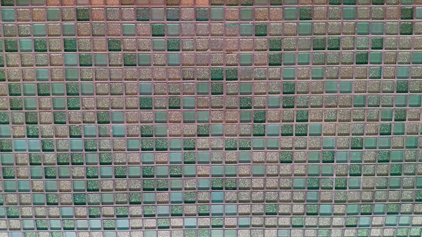 Abstracte Groene Bruine Keramische Tegels Achtergrond — Stockfoto