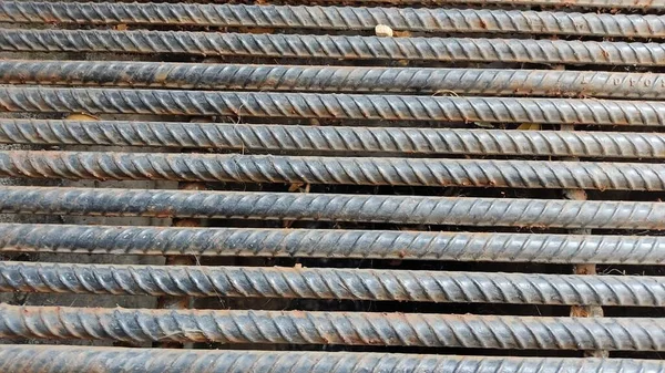 Imagem Uma Barra Metal Enferrujado — Fotografia de Stock