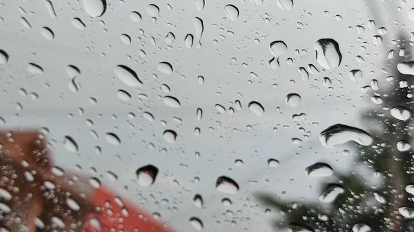 Drops Rain Window Background Texture — Stock Photo, Image