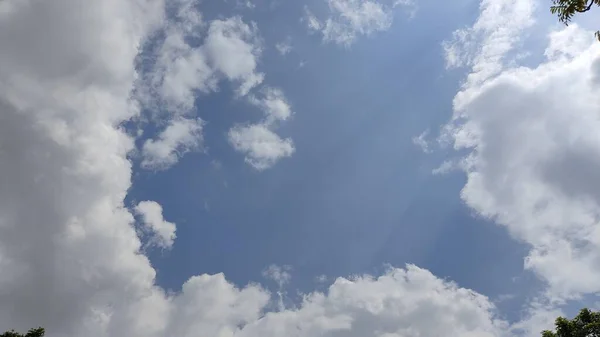 Himmelblaue Wolke Schöner Blauer Himmel Hintergrund — Stockfoto