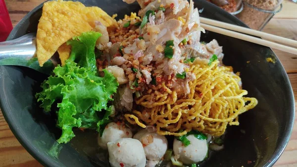 Primer Plano Vista Deliciosa Cocina Asiática —  Fotos de Stock