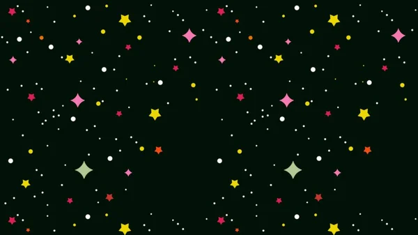Escuro Multicolorido Fundo Preto Com Estrelas — Fotografia de Stock
