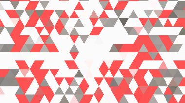 Beyaz arkaplan ile kırmızı ve gri geometrik desen