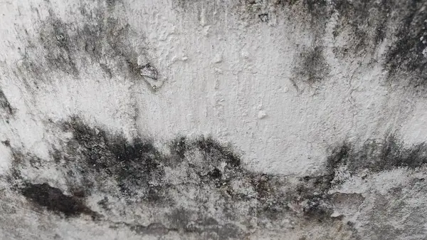 a dirty wall with black moldy paint
