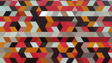 Siyah arkaplanı olan renkli bir geometrik desen