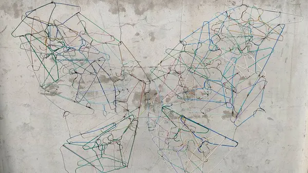 Değişik renkte bir deseni olan soyut arkaplan