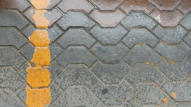 sarı ve kahverengi tuğla zemin dokusu