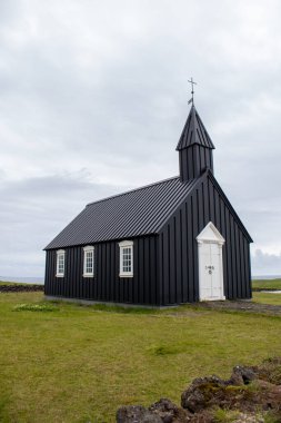 İzlanda Siyahi Kilisesi. Yüksek kalite fotoğraf