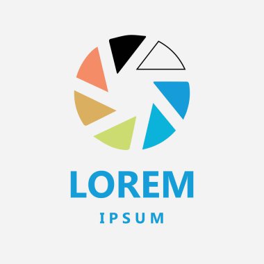 Soyut geometrik şekiller seti, tasarım elementleri, beyaz arkaplanda izole edilmiş çok renkli.