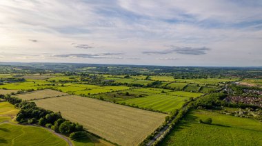 İngiltere 'deki kırsal alanların insansız hava aracı görüntüsü