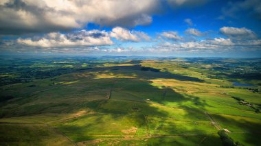 Kırsal bölgenin havadan görünüşü