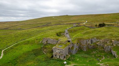 Kuzey Kafkasya 'nın kuzeyindeki eski Carcassonne kalesinin kalıntıları.