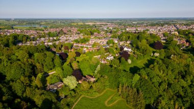 Hollanda şehrinin havadan görünüşü.