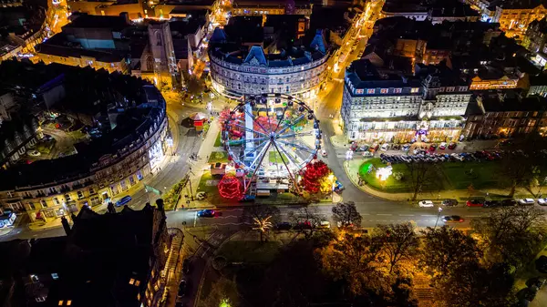 Brüksel 'deki yılbaşı pazarının havadan görünüşü, Belçika
