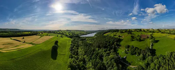 Luftaufnahme Eines Kleinen Dorfes Deutschland — Stockfoto