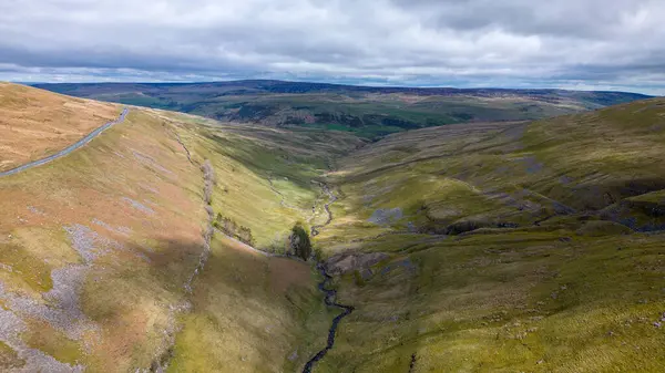Luftaufnahme Der Schottischen Landschaft Hochland Von Schottland — Stockfoto