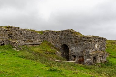 Kudüs, İsrail 'in eski kalesinin kalıntıları.