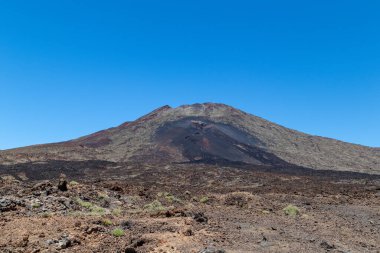 Tenerife adasındaki volkanik lav alanı.