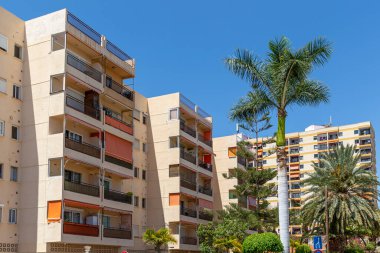 İspanya 'daki modern apartman binası.