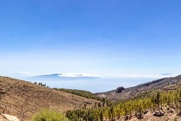 Panorama Vulcão Teide Tenerife Ilhas Canárias Espanha — Fotografia de Stock