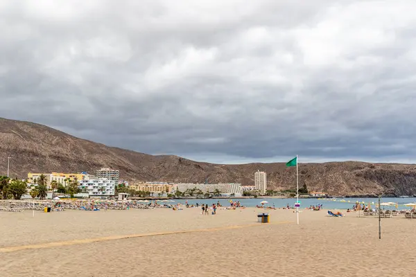 stock image las gran canaria, spain - february 2 9, 2 0 1 9 : people enjoy playa las las las as it is a popular resort and