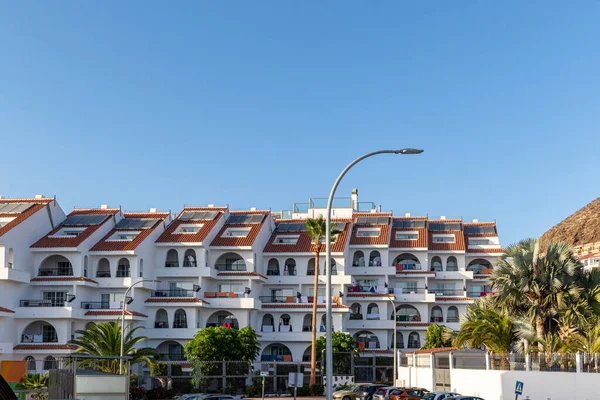 Las Canarias Enero Hermosa Vista Con Hotel Lujo Las Palmas — Foto de Stock