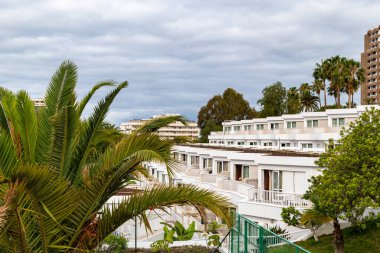 Barselona şehir caddesi manzarası, katalonya, İspanya.
