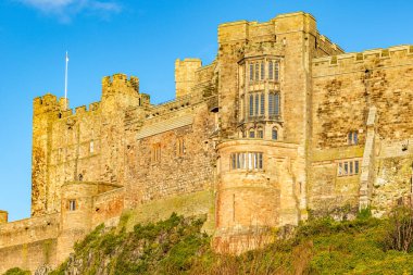 Carcassonne, Fransa 'daki şatonun manzarası