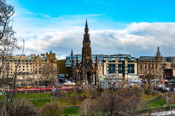 Miasto Edinburgh Nad Rzeką Szkocja — Zdjęcie stockowe