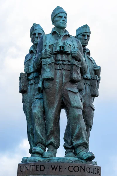 stock image memorial monument in the city of barcelona