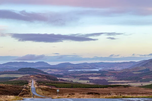 Θέα Στα Υψίπεδα Της Σκωτίας Σκωτία Από Ψηλά Βουνά Των — Φωτογραφία Αρχείου