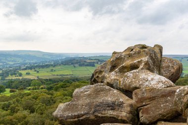 İngiltere 'nin kuzeyindeki dağların güzel manzarası.
