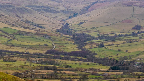 Blick Auf Das Tal Der Berge Norden Des Vereinigten Königreichs — Stockfoto