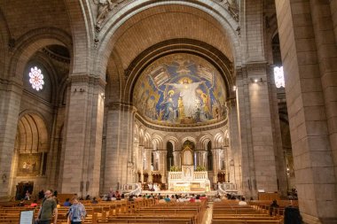 Paris, Fransa - 18 Ekim, 2016 Saint Peter Katedrali, Paris, Fransa 'nın İçi