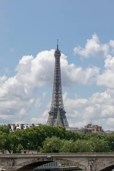 Эйфелева Башня Городской Пейзаж Парижа — стоковое фото
