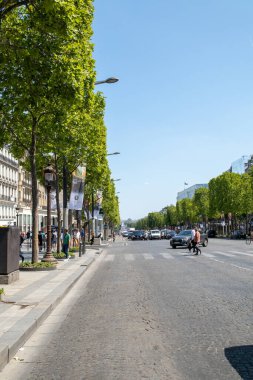 Paris, Fransa, 16 Temmuz, 216 Paris 'in tipik caddesi.