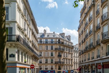 Paris, Fransa, Mayıs 0, 5, 20, 19: Paris şehrindeki Paris binasının tipik mimari detayları