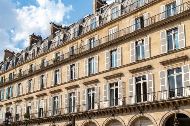 Paris 'in güzel mimarisi. Fransa.