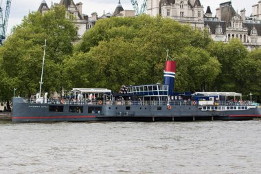 Londra, Birleşik Krallık, Haziran 24, 2016: Londra, İngiltere. Thames bir Londra ve Birleşik Krallık 'tır.