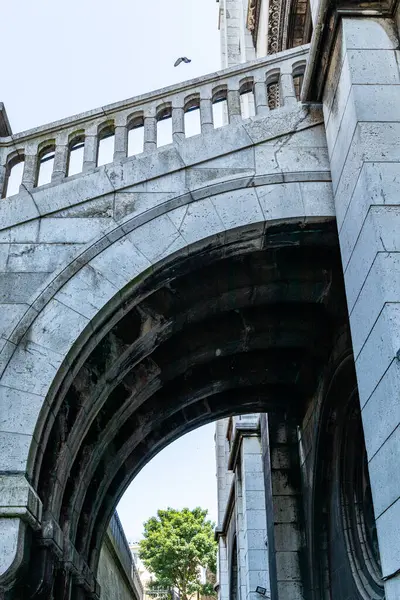 Старая Каменная Стена Городе Лисбон Португалия — стоковое фото