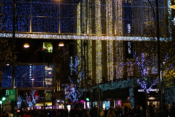 Christmas Tree City London — Stock Photo, Image