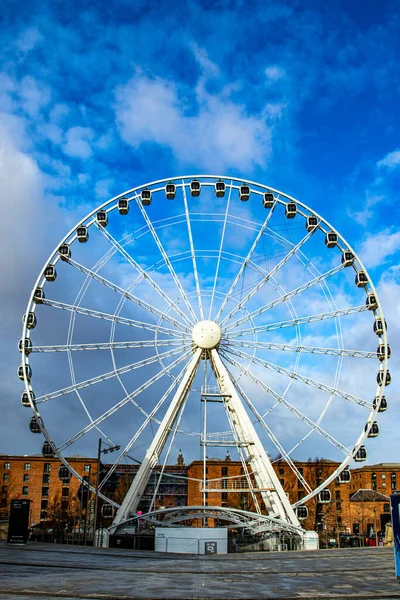 London United Kingdom February Wheel Ferris Wheel Located North London — стоковое фото