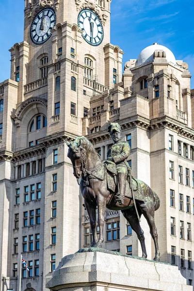 Statua Del Liverpool Liverpool Liverpool Inghilterra — Foto Stock