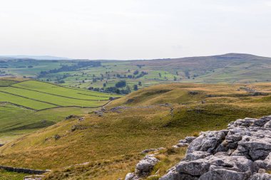 Yorkshire Ulusal Parkı Yorkshire Dales, İngiltere 'den eski bölge manzarası