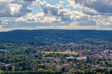 Heidelberg şehrinin hava manzarası, Almanya