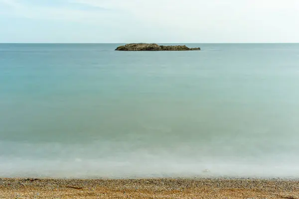 stock image beautiful sea and blue sky.