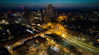 Melbourne 'un gece gökyüzü manzarası