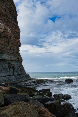 Deniz kıyısının güzel manzarası