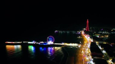 İsrail eyaletinin başkentinin gece manzarası.