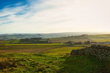 Bir dağ sırasının güzel manzarası